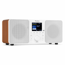 Audizio Genua DAB Radio mit Bluetooth – Stereo DAB Plus Radio mit Fernbedienung, 60 Speicherplätze, Auto Scan, Line-Out, USB, Ideal für Zuhause und Unterwegs, Einfache Bedienung - Weiß Angebot bei HelloDeals