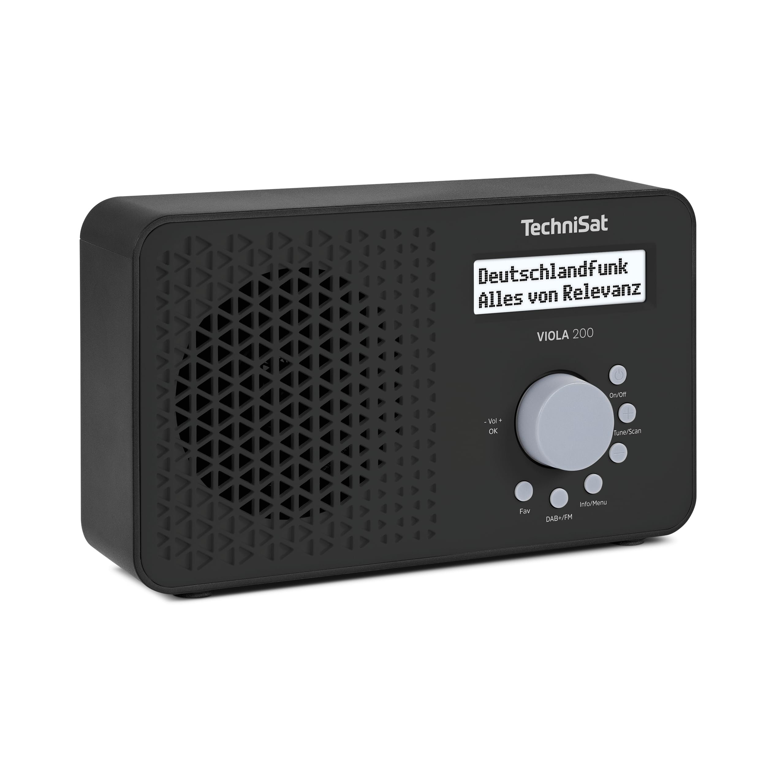 TechniSat Viola 200 - tragbares DAB+/UKW-Radio (mit LCD-Display, Teleskopantenne, Favoritenspeicher, Kopfhöreranschluss, Netz- & Batteriebetrieb, Mono-Lautsprecher, RDS, PLL) schwarz schwarz Mit Favoritenspeicher Angebot bei HelloDeals