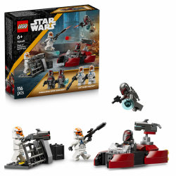 LEGO Star Wars 75449 Belagerung von Mandalore Battle Pack - Action-Spielzeug mit 2 Mandalorianer- & 2 Klontruppler-Minifiguren sowie Speederbike & Blastern - Geschenk für Kinder ab 6 Jahren & Fans Angebot bei HelloDeals