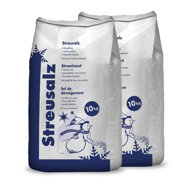Hamann Streusalz 20 kg - Streusalz Auftausalz Tausalz - Langzeitwirkung bei dickeren Eis & Schneeschichten Angebot bei HelloDeals