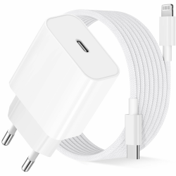 iPhone Ladekabel,25W Original MFi Zertifiziert iPhone Ladegerät Lightning Kabel für iPhone 14 13 12 11 Pro Max Plus Mini Xs Xr X 8 7 iPad,USB C Adapter Charger Schnellladegerät mit 2M Schnellladekabel XX-Large Angebot bei HelloDeals