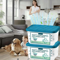 2 Stück Multi-Functional Air Magic Box – Luftreinigungsbox Mit Staubentfernung Für Innenräume, Automatischer Staubfänger, Pflanzenbasiert, Stromlos Für Zuhause & Büro, Schlafzimmer, Haustierbereiche Angebot bei HelloDeals