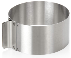 wenco Tortenring verstellbar 16-30 cm, 8 cm hoher Kuchenring aus Edelstahl, Backzubehör für Torten, hitzebeständig bis 180°C, rostfrei, silber, spülmaschinengeeignet Höhe 8cm Angebot bei HelloDeals