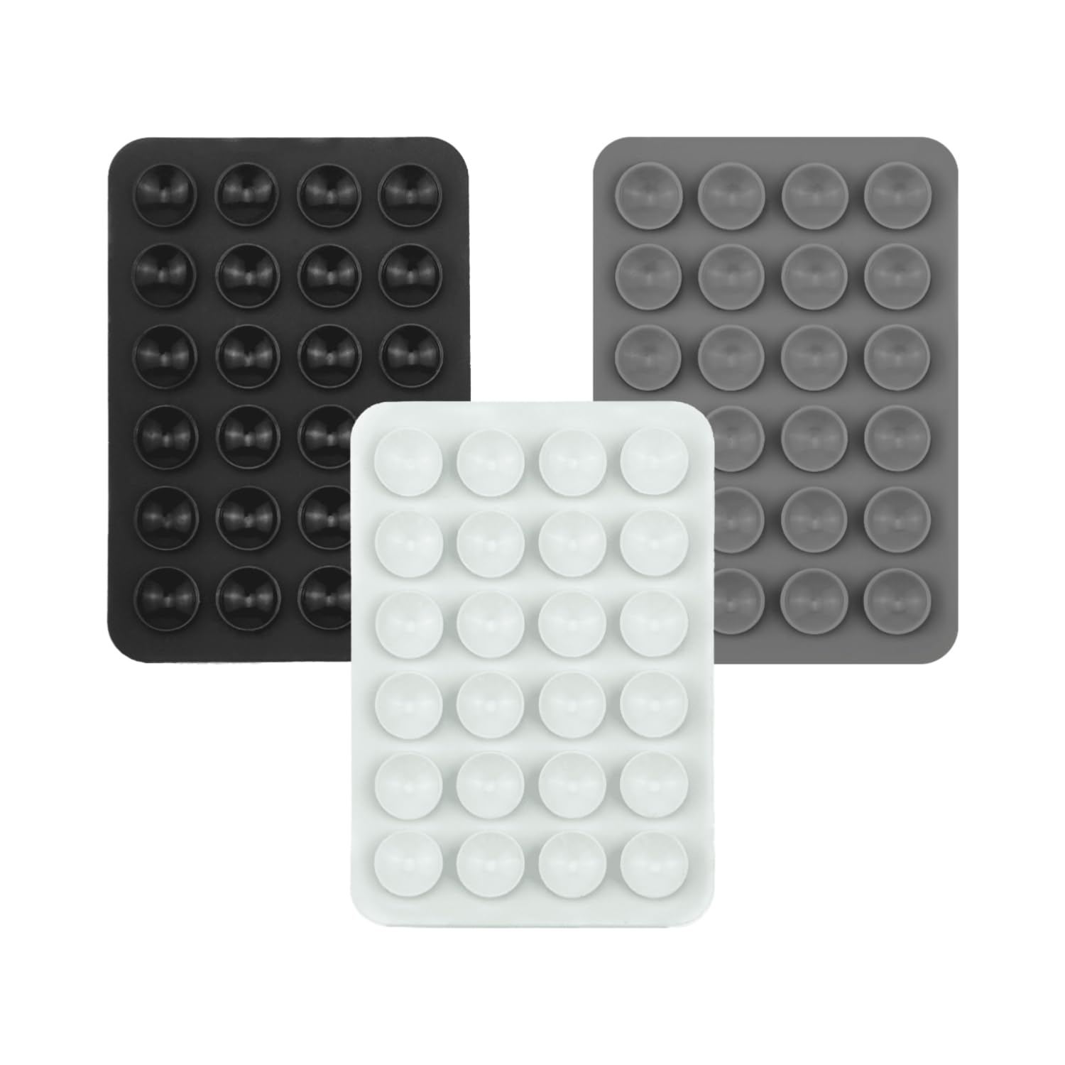 3 Stücke Multifunktion Silikon Handyhalterung, Silikon Saugnäpfe für Handy, Silikon Handy Saugnapf Halterung, Silikon Saugnapf Handyhülle, Anti-Rutsch-Handyhalter für Selfies und Videos Angebot bei HelloDeals