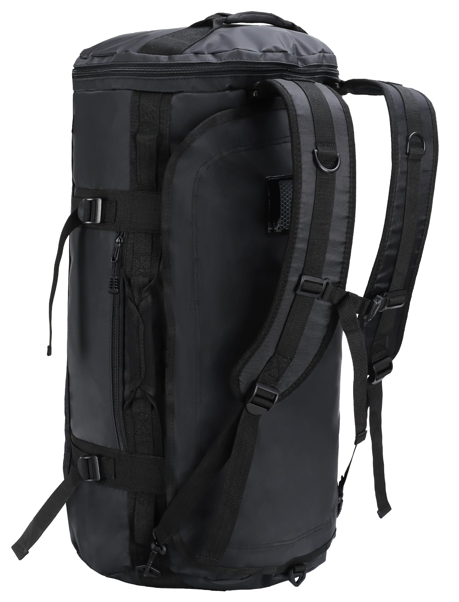 MIER Große Sporttasche wasserdicht Sportrucksack mit Schuhfach umwandelbar in Rucksack, 45L/60L/90L Schwarz 90L Angebot bei HelloDeals