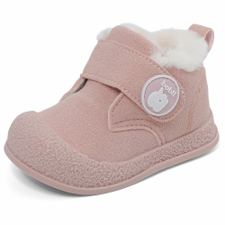 Winterschuhe Baby Boots Junge Mädchen Kleinkind Winter Stiefel Warme Plüsch Gefütterte Gummi Anti-Rutsch Größe 18-24 EU Rosa 18 EU Angebot bei HelloDeals