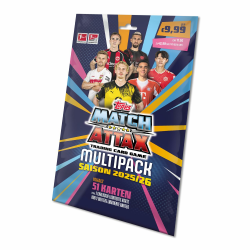Bundesliga Match Attax 25/26 - Multipack (51 Karten Inkl. 1 Exklusive Le und Zwei weitere Limitierte Karten) Angebot bei HelloDeals