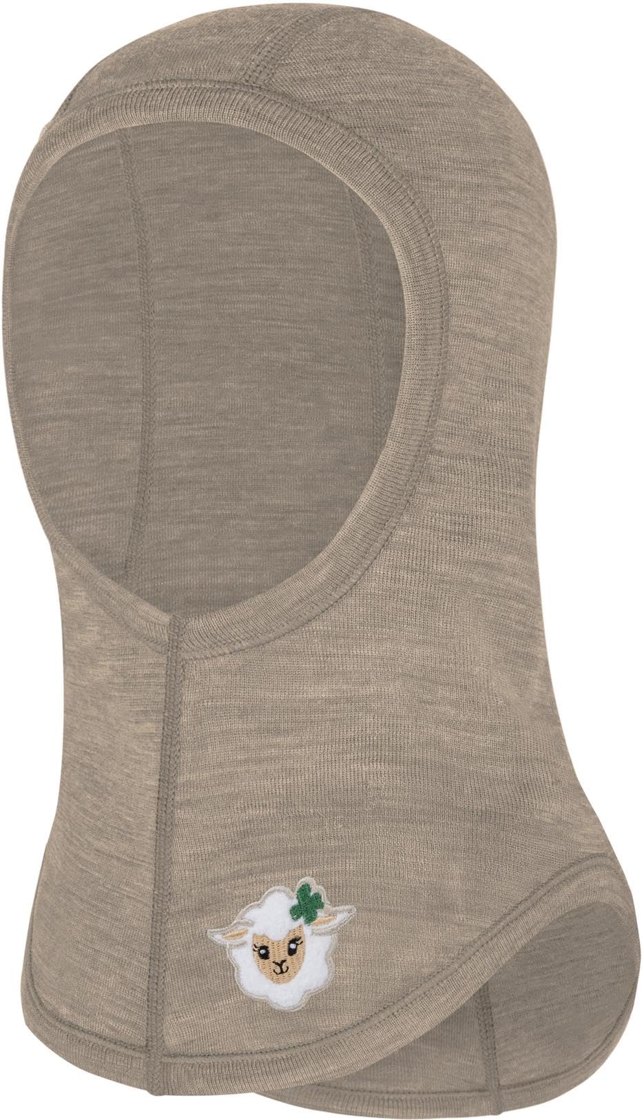 normani Baby Woll Sturmhaube Thermo Balasclava Schlupfmütze aus Wolle Wintermütze Skihaube Unterziehmütze Sturmmaske aus 100% Merinowolle von 0 bis 8 Jahre Beige 80-92 Angebot bei HelloDeals