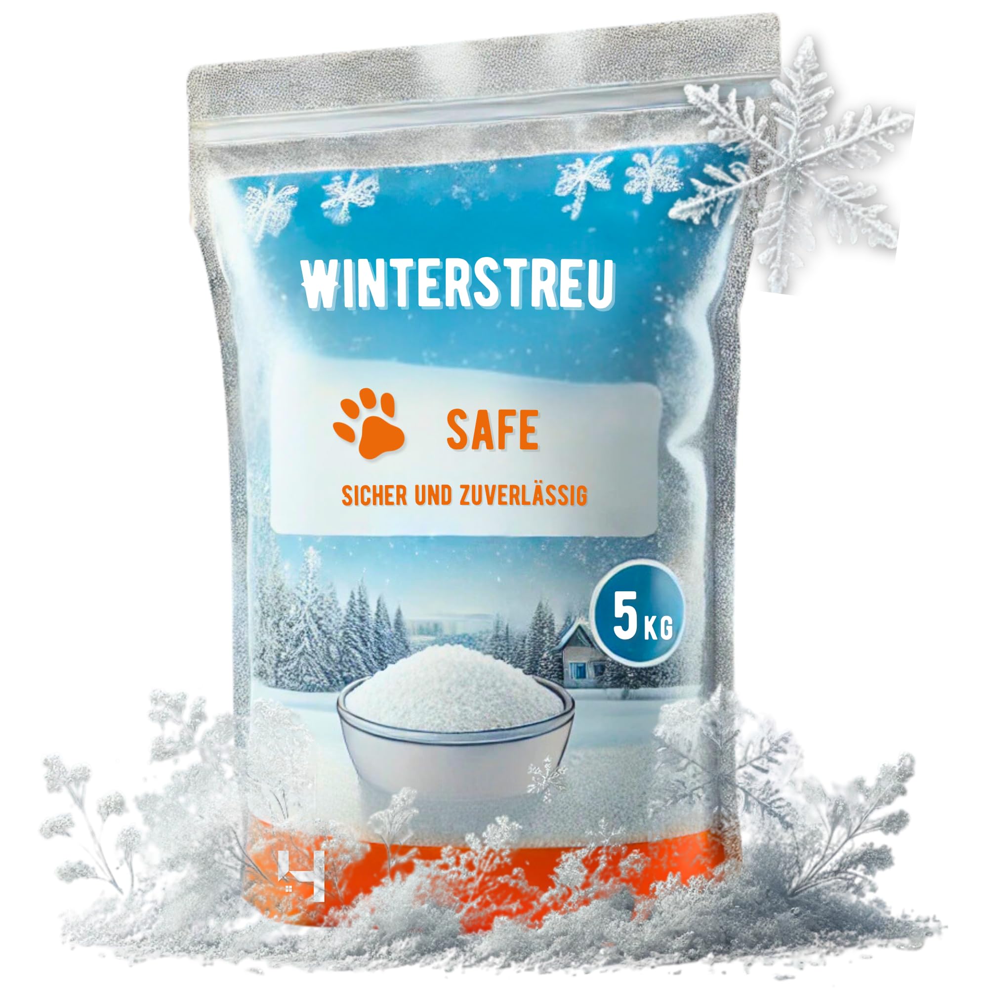 Winterstreu 5kg – Effektiver Schneeräum- und Enteisungsmittel bis -50°C | Effizienter als Streusalz | Umweltfreundlich und tierpfotenfreundlich | Reichweite: 250 m² 5 KG Angebot bei HelloDeals
