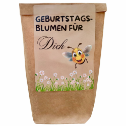Geschenk zum Geburtstag, Geburtstagsblumen Pflanzset, Wundertüte Geschenktüte, Geburtstagsgeschenk für Frauen, Blumensamen zum Selbstpflanzen Angebot bei HelloDeals