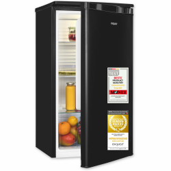 Exquisit Vollraumkühlschrank 75 Liter, Freistehend, Kühlschrank klein und kompakt, 45cm Breit, LED-Innenbeleuchtung, KS585-V-091E (Schwarz) Angebot bei HelloDeals