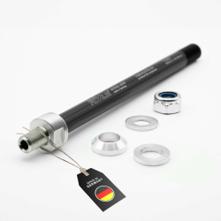 Trailer AxXle | Steckachse für Fahrradanhänger mit Universal-Adapter | Verschiedene Gewinde & Längen | Made in Germany M12x1,0 | 160-172 mm Angebot bei HelloDeals