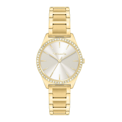 Tamaris Damenuhr - Kleine, Sportlich-Elegante Armbanduhr 30mm Gold Tiny Zirkonia Angebot bei HelloDeals