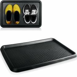 Schuhabtropfschale Schuhmatte 60 x 40 cm aus Kunststoff Schuhwanne Schuhablage mit erhöhtem Rand (1 Stück) 60 x 40 x 2.5 cm Angebot bei HelloDeals