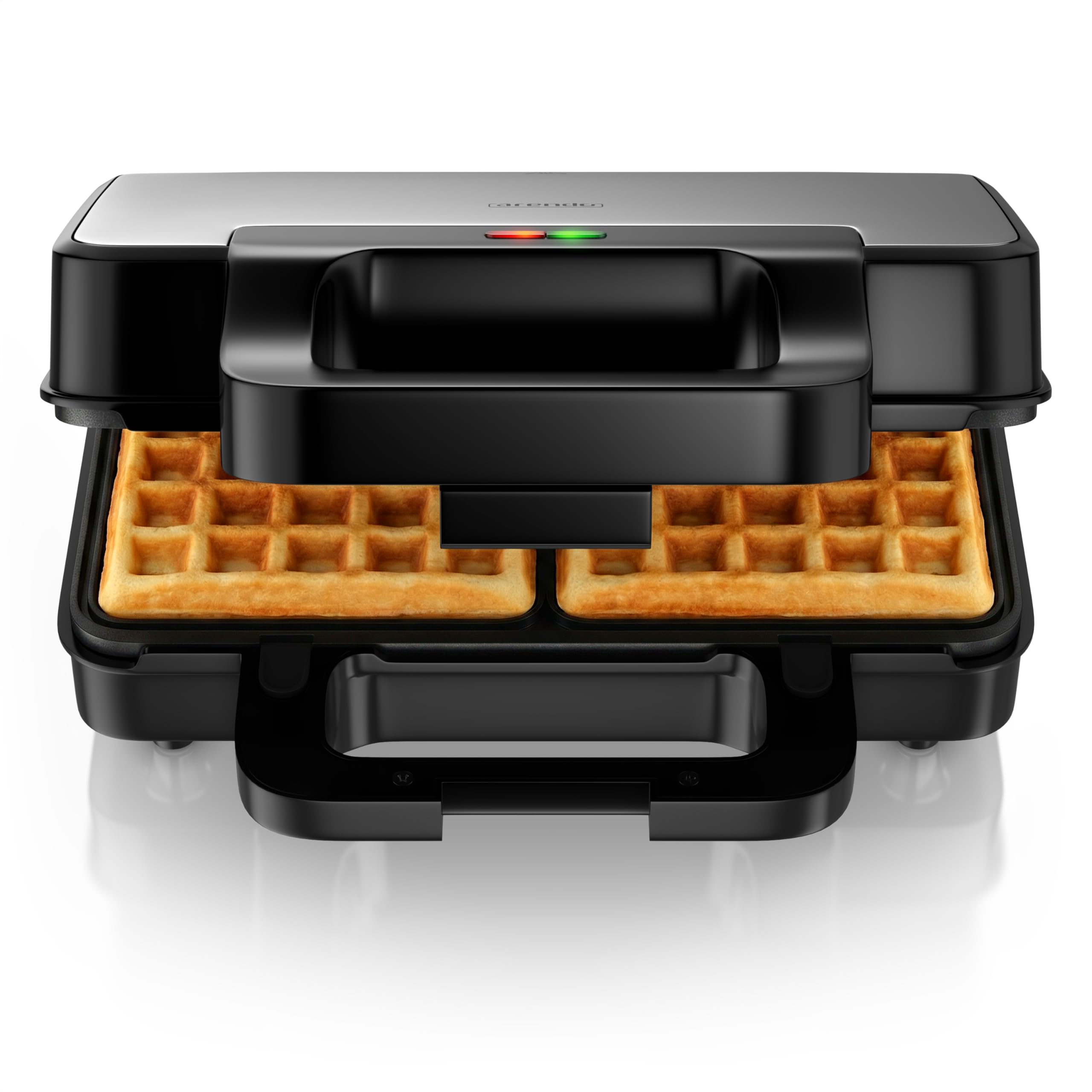 Arendo - Sandwichmaker 3 in 1 - mit Wechselplatten - Kontaktgrill – Waffeleisen – Sandwichmakler XXL - Antihaftbeschichtung – für Sandwiches, belgische Waffeln, Grillgut uvm - klein und kompakt Angebot bei HelloDeals