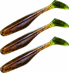 Storfisk fishing & more 3 fängige Gummifisch Köder 15 cm lang Braun/Grün Angebot bei HelloDeals