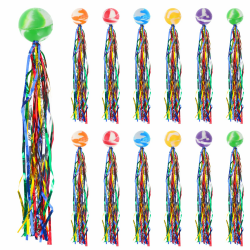 12 Stück Hüpfbälle für Kinder, Springball mit Farbige Bänder Hüpfball Kinder Mitbringsel kindergeburtstag Bounce Ball für Mitgebsel mitgebsel Kindergeburtstag Angebot bei HelloDeals