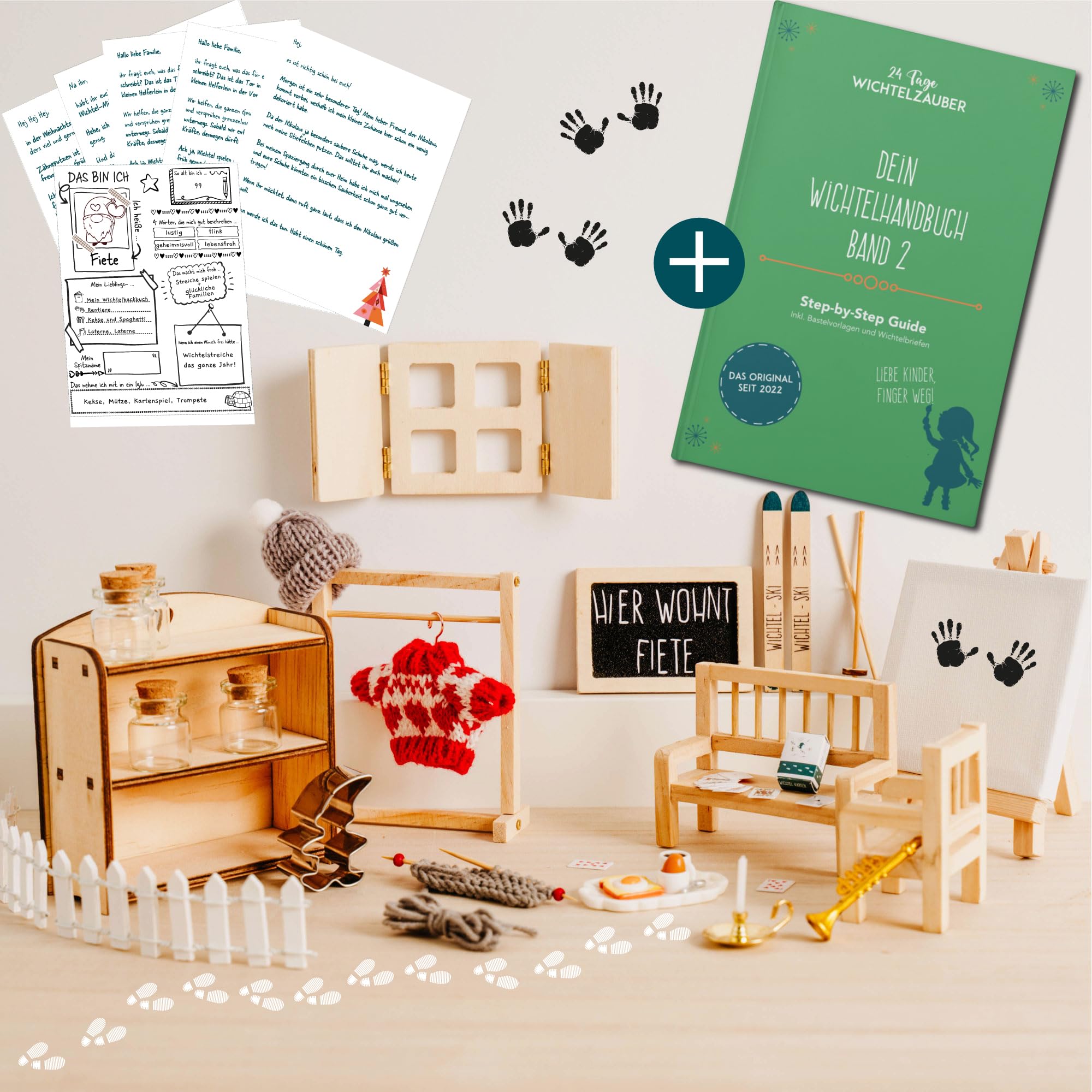 Wichtel Zubehör Set für Jede Wichteltür | Rundum-sorglos-Paket Nr. 2 für 4-6 Jährige | Wichtel Countdown Kalender, Wichtelhandbuch, Streiche & Zubehör - Perfekte Wichteltür Ergänzung Angebot bei HelloDeals