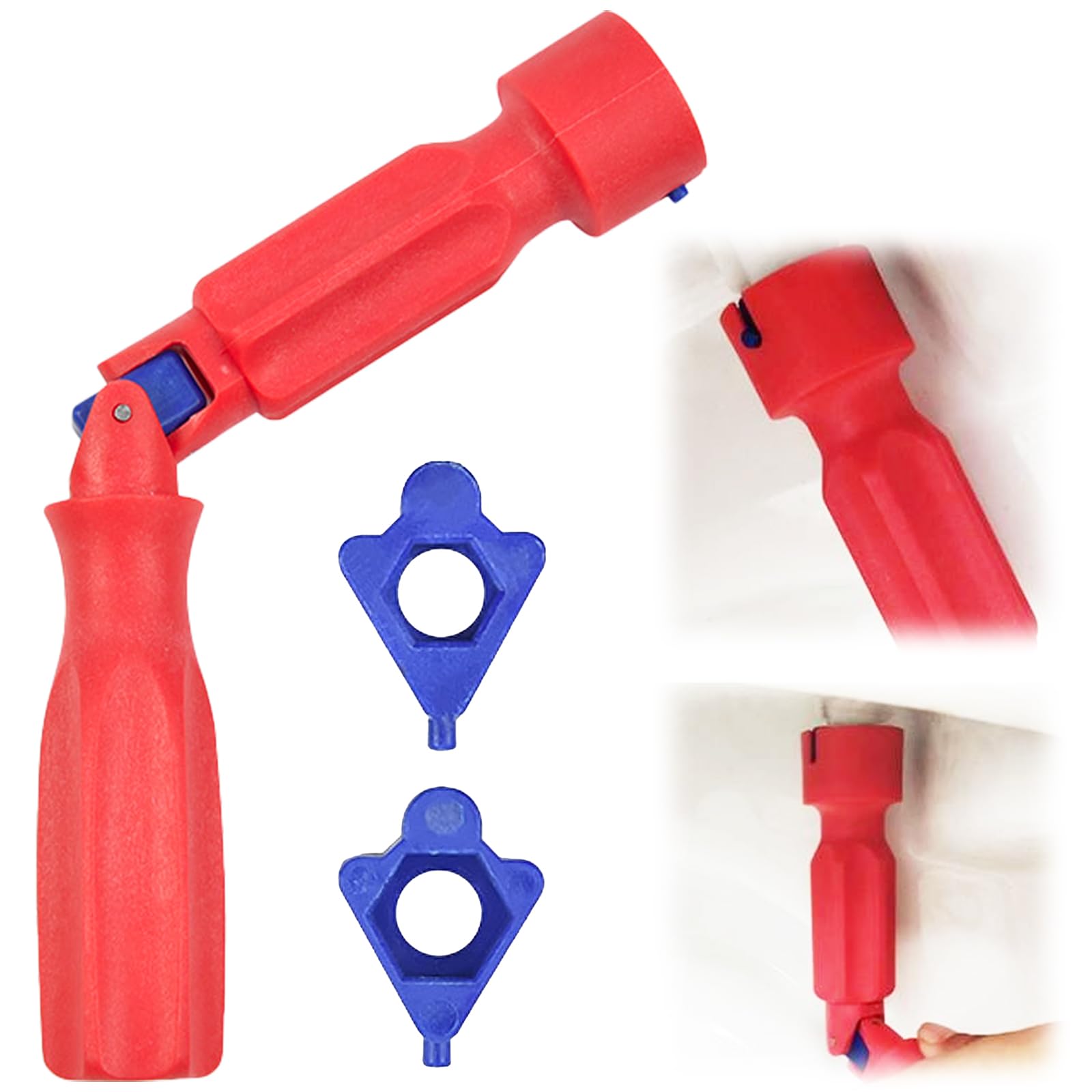 Wvu & Wvo Montageschlüssel für WC-Sitz, WC-Sitz-Montageschlüssel, WC Sitz Befestigung Montageschlüssel mit Gelenk, Montage WC-Sitz aus Kunststoff Toilettensitz Befestigung Angebot bei HelloDeals