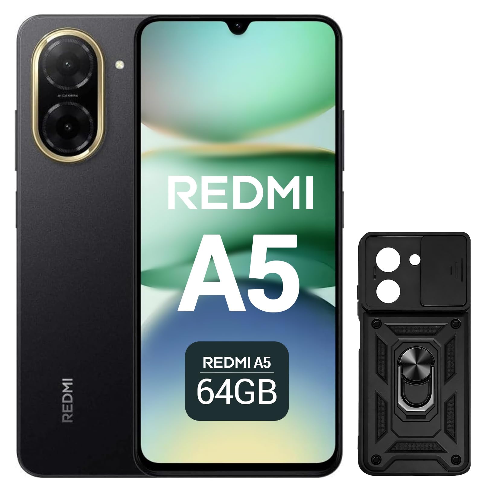 XIAOMI Redmi A5 Smartphone 6,88" 120Hz Display, 64GB+3GB, 32MP AI-Kamera, 5200 mAh Akku, Seiten-Fingerprint-Sensor (Schwarz) 3+64GB Schwarz Angebot bei HelloDeals
