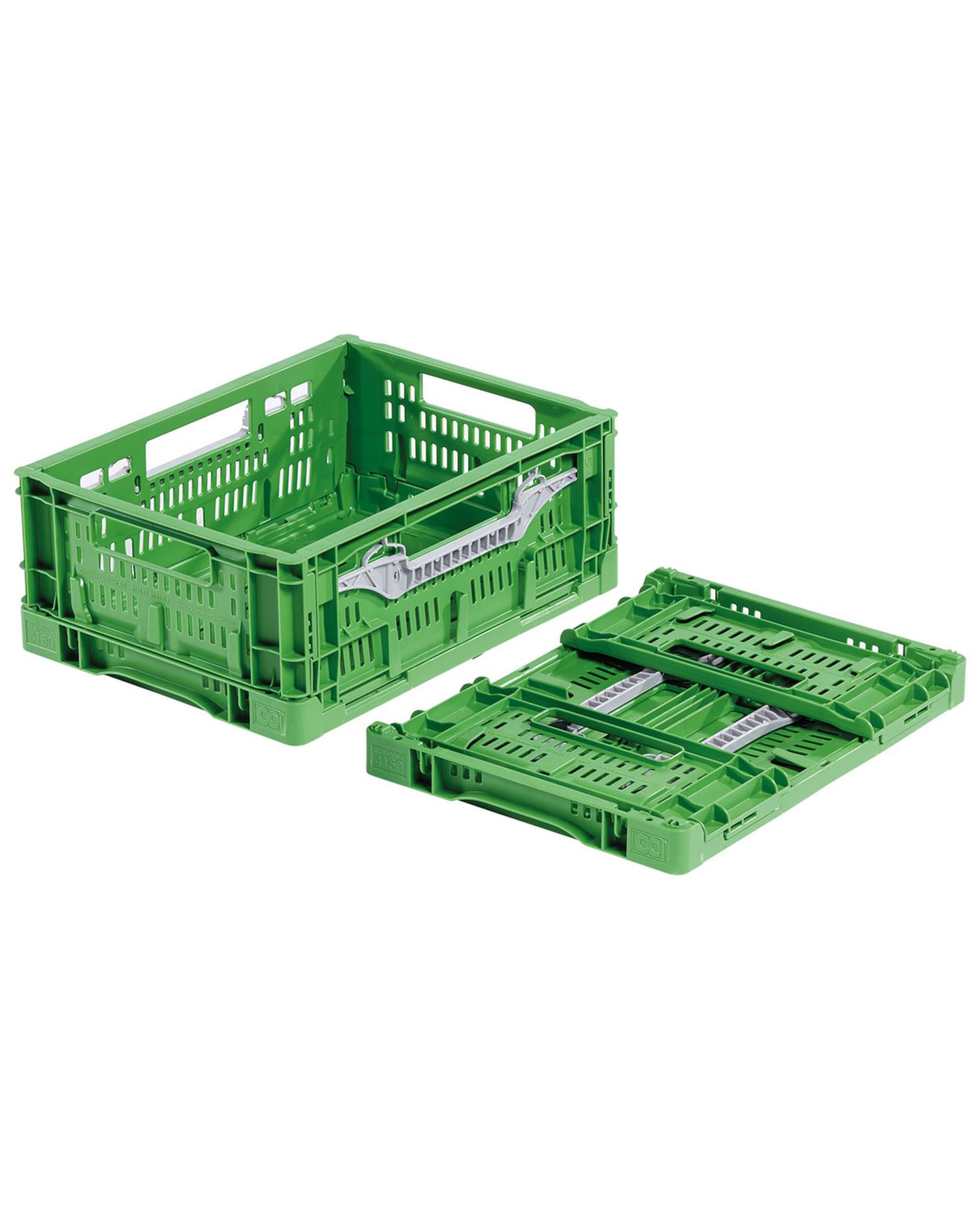 Gemüse/Obstkiste klappbar 400x300x160 mm | Klappbox durchbrochen | Stapelbox für Obst- und Gemüse | Klappkiste | Transportbehälter (1) Angebot bei HelloDeals