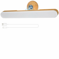 LED schminktisch beleuchtung, Dimmbar Vanity Mirror Licht für Schminktisch Lampe, 4000mAH Wiederaufladbar Spiegel Beleuchtung Ohne Kabel, Tragbare Abnehmbare 360°Drehung Spiegellampe Badezimmer（Eiche） Eiche 1PCS Angebot bei HelloDeals