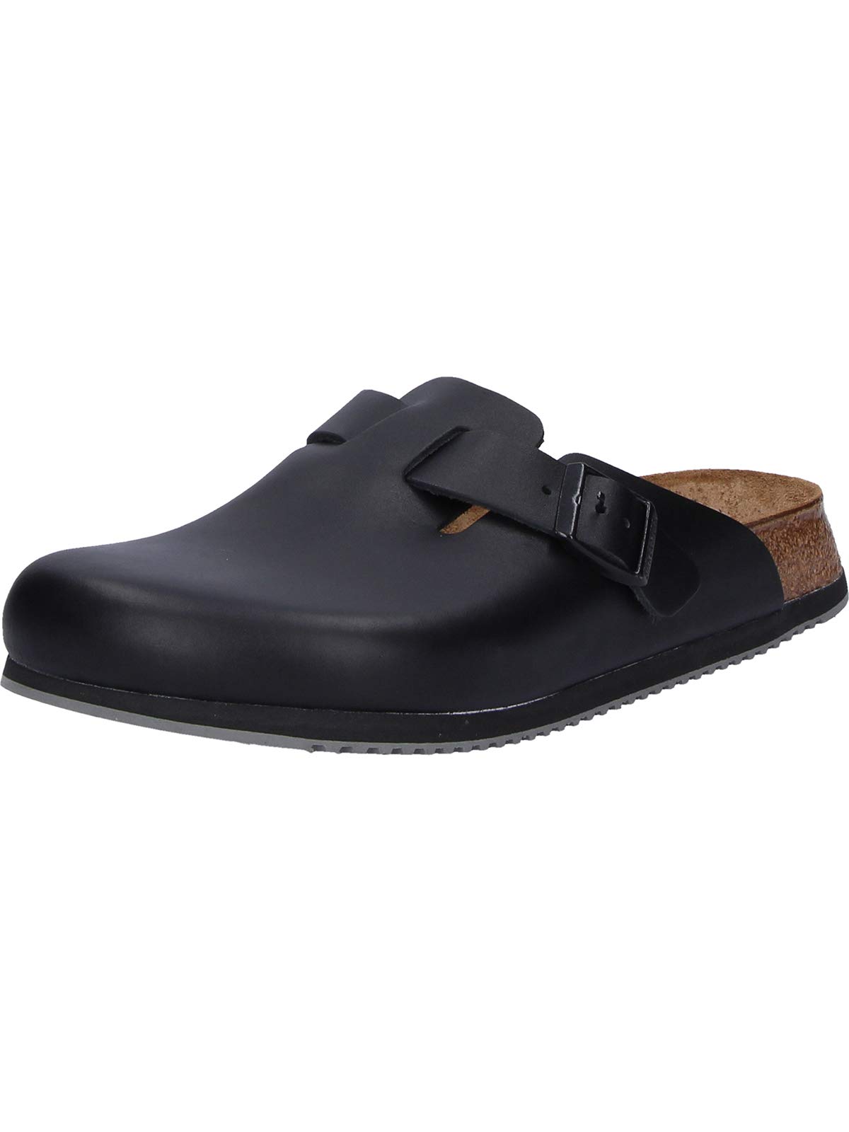 BIRKENSTOCK Unisex Boston Leder Clogs 43 EU Schwarz Angebot bei HelloDeals