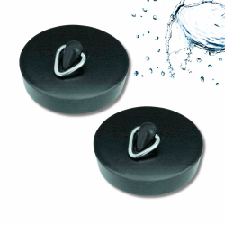 homeXpert Waschbeckenstöpsel 50mm [2 Stück], Abflussstopfen aus W-PVC, optimal als Badewannenstöpsel oder Stöpsel fürs Waschbecken - Stöpsel für Abflüsse, optimal für Küche und Bad - Kein Abflusssieb ⌀ 50mm Angebot bei HelloDeals