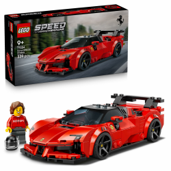 LEGO Speed Champions Ferrari SF90 XX Stradale Sportwagen - Modellbau mit sammelbarer Fahrer Minifigur - Geburtstagsgeschenkidee für Jungen ab 9 Jahren und Motorsportfans - 77254 Angebot bei HelloDeals