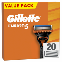 Gillette Fusion5 Rasierklingen, 20 ORIGINAL Ersatzklingen, Klingen für Herren mit Größerem Gleitstreifen für ein Sanftes Gleiten und 5 Klingen für eine Unglaublich Gründliche und Komfortable Rasur 20 Klingen Angebot bei HelloDeals