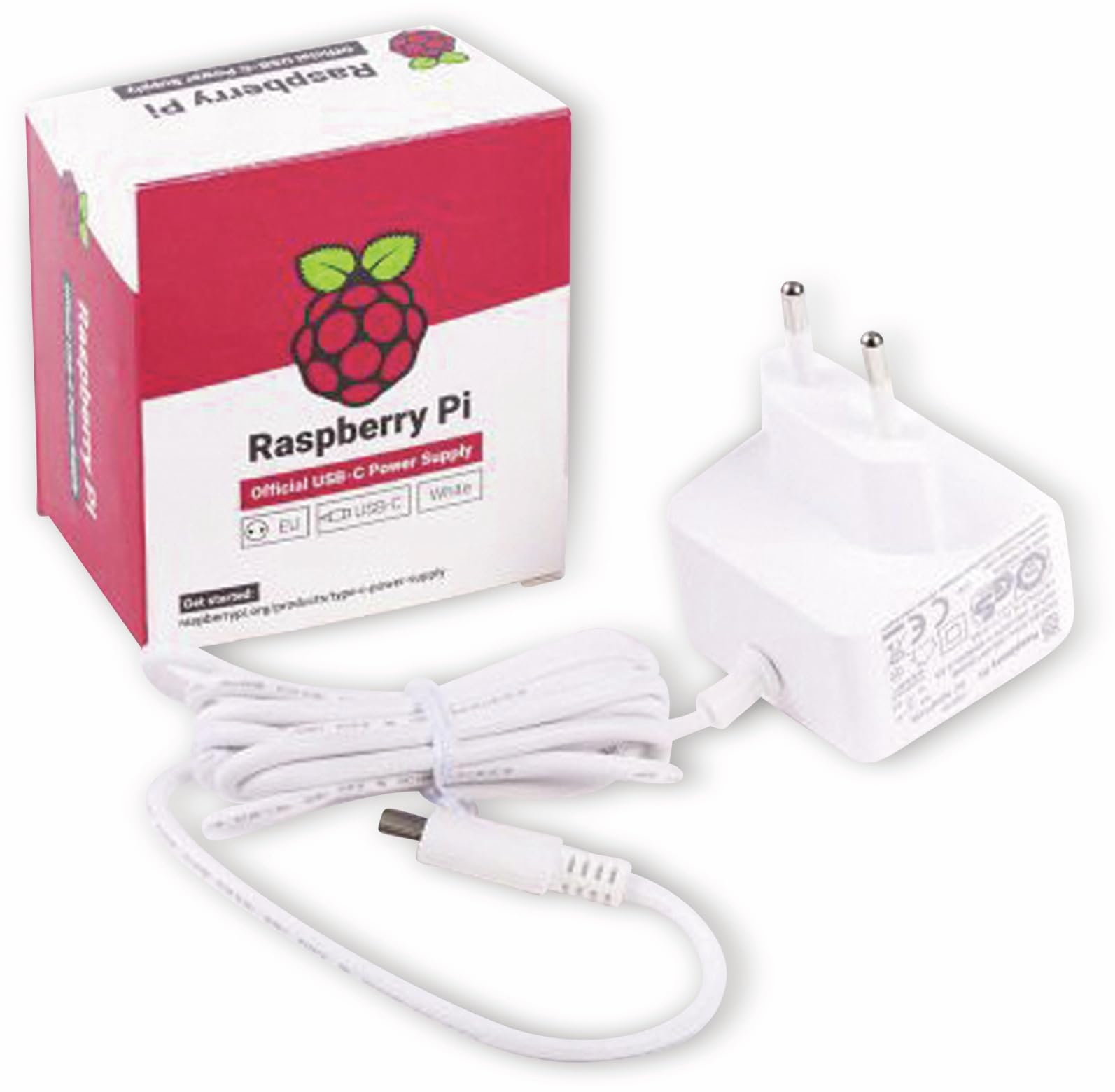 Raspberry Pi - offizielles Netzteil für Raspberry Pi 4 Model B, USB-C, 5.1V, 3A weiß Angebot bei HelloDeals