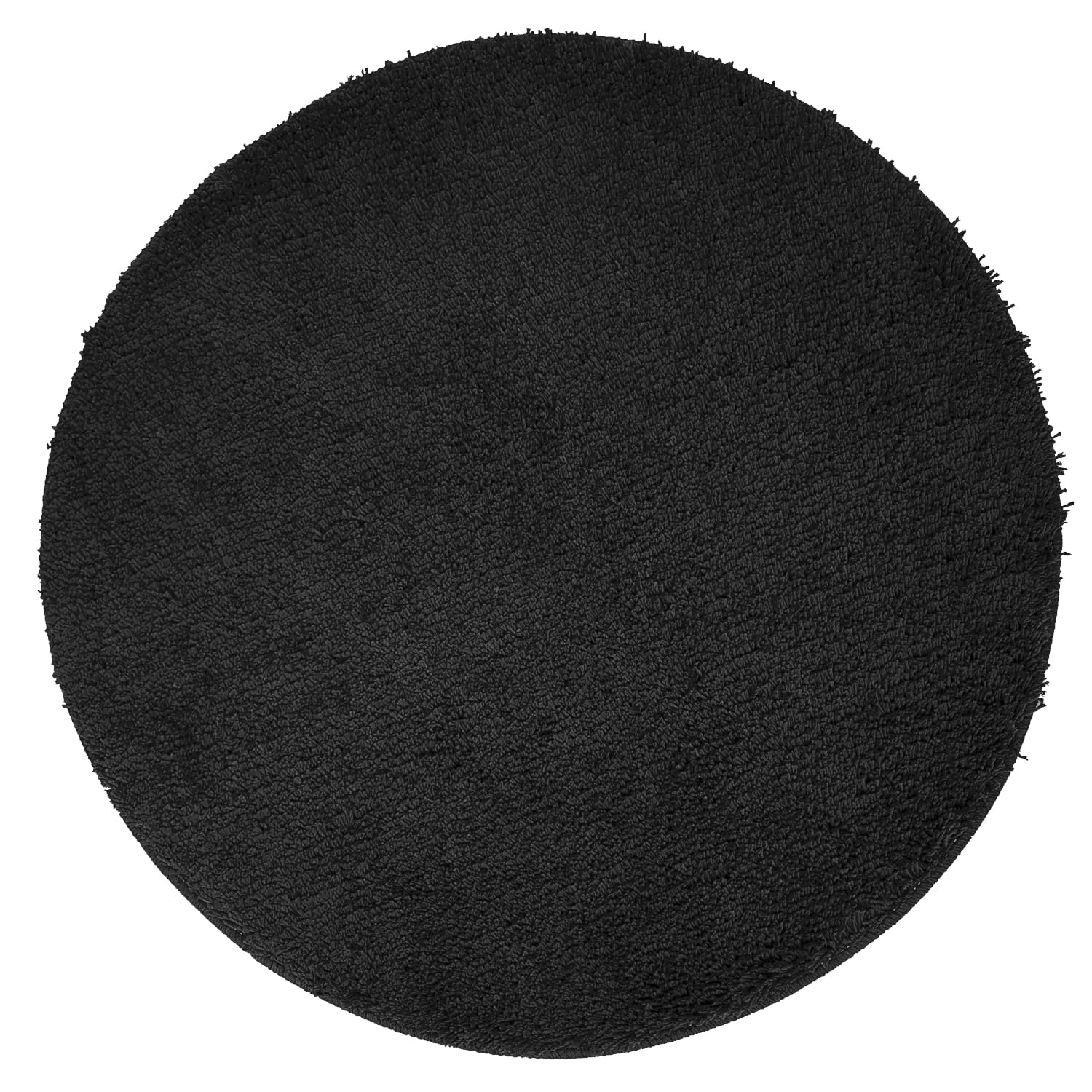 NYVI Badematte NYVISpa Lasalle Ø 60 cm Schwarz Rund - Badezimmerteppich - rutschfest, Saugfähig, Schnell Trocknend, Fußbodenheizung geeignet, Oeko-TEX, Waschbar, Weich Badematte Ø 60 cm Schwarz Angebot bei HelloDeals