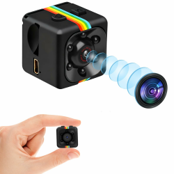 Mini Bodycam, Kleinste 2,2 cm 1080P & 720P HD Kleine Kamera, Hochwertige Nachtsicht Mini HD Kamera mit Bewegungserkennung, Loop-Aufnahme Angebot bei HelloDeals