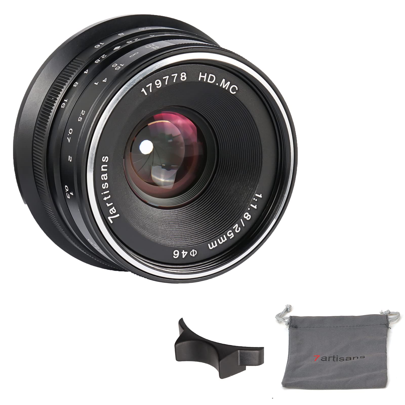 7artisans 25mm F1.8 Manueller Fokus Objektiv für Sony EMOUNT Kameras wie A7 a7II A7R a7rii A7S a7sii A6500 A6300 A6000 A5100 A5000 ex-3 NEX-3 N nex-3r F3 K NEX-5 N - Schwarz für Sony E Mount Angebot bei HelloDeals