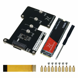 Freenove M.2 NVMe Adapter V2 for Raspberry Pi 5 (with 128GB SSD), M.2 HAT Add-on Board, Solid State Drive, PCIe 2.0/3.0, Tested Speed 800 MB/s V2 with 128GB SSD Angebot bei HelloDeals