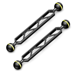 Sea Frogs 2 Stück 8" 20,32 cm Aluminium Doppel 1" Kugelarm x2 zum Anschließen von StroboskopVideolicht an Unterwassergehäuse Angebot bei HelloDeals