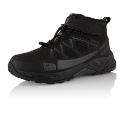 Fusskleidung® Damen Herren Winterstiefel wasserdichte Warm Gefütterte Wanderschuhe 40 EU Schwarz Grau Angebot bei HelloDeals