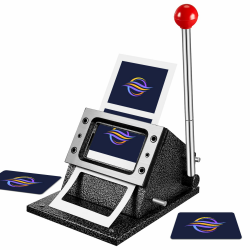 Visitenkartenschneider, schwarz, manuelles Kreditkarten-Impresser-Kit mit 0,76 mm Schnittstärke für Standard-PVC-Foto-Business Angebot bei HelloDeals