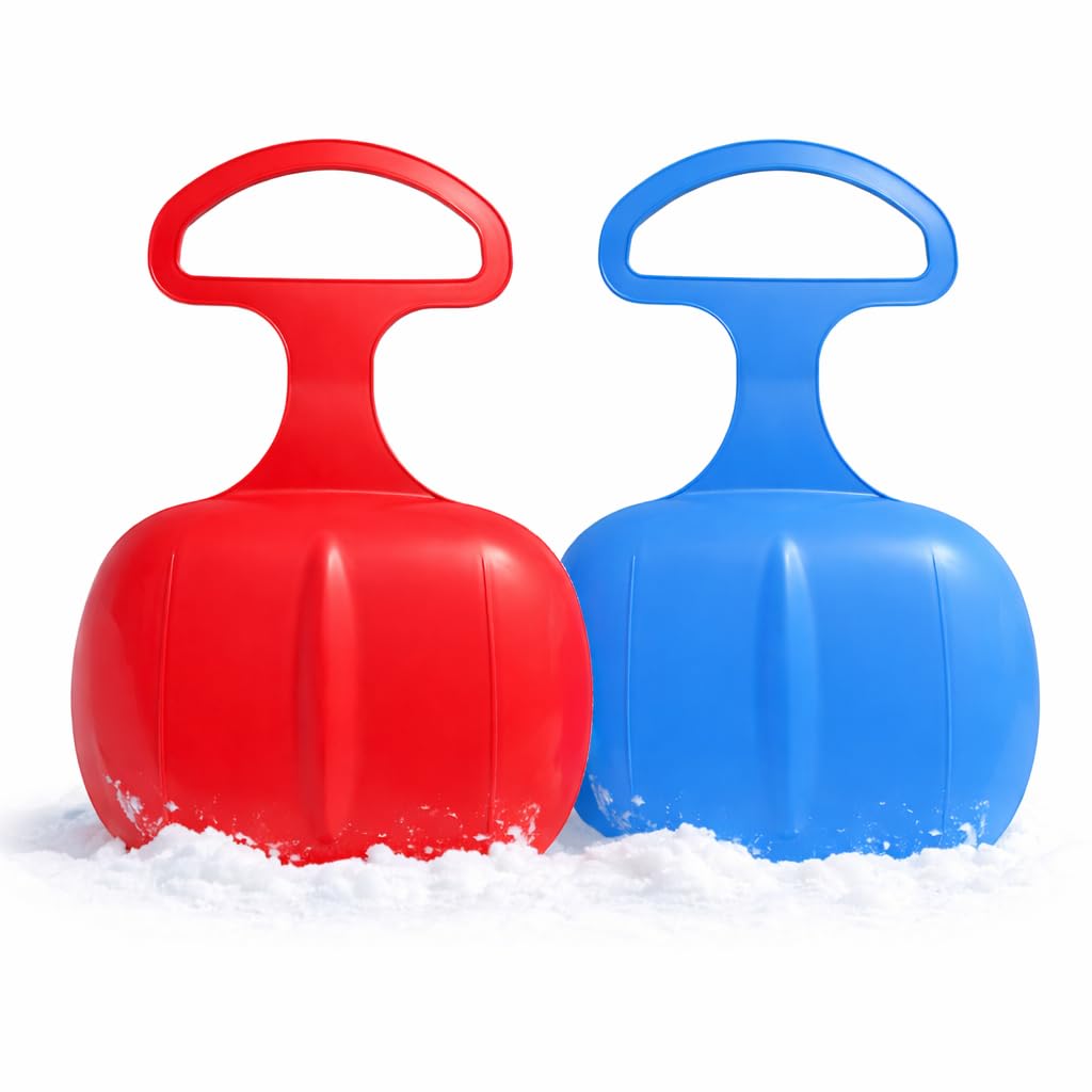 2X Porrutscher - Schlitten Bob in blau & rot - für Kinder zum Porutschen & Schlittenfahren Poporutscher Po-Rutscher Angebot bei HelloDeals