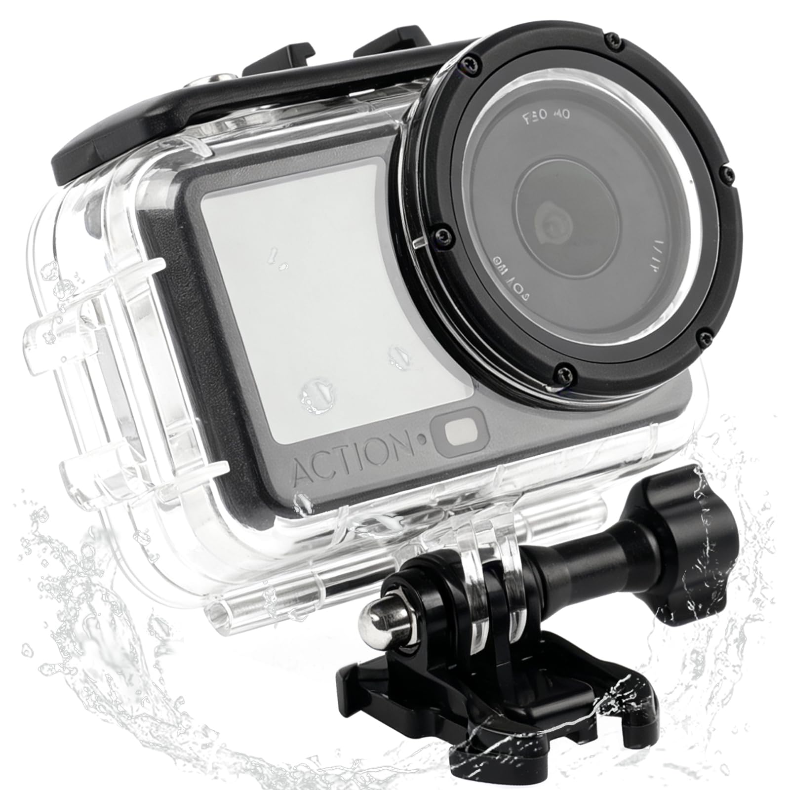 Tauchgehäuse für DJI Osmo Action 6, 60M Wasserdichtes Gehäuse Kamera Unterwasser Gehäuse Unterwassergehäuse Schutzgehäuse Zubehör für DJI Osmo Action 6 Angebot bei HelloDeals