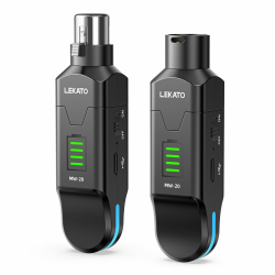 LEKATO 2,4 GHz Funkmikrofonsystem, XLR Sender Empfänger, 48V Phantomspeisung, für Kondensator & Dynamische Mikrofone, Plug & Play, 8 Std. Laufzeit, geeignet für PA, Mischpult, Live Auftritte (MW-20) Angebot bei HelloDeals
