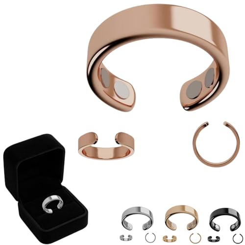 Nevolta VitalRing Magnetfeldtherapie Ring Vital Magnetfeldtherapie Ring Magnetic Therapy Rings Magnetring Ängste Abzubauen Und die Schlafqualität zu Verbessern Roségold Angebot bei HelloDeals