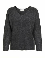 ONLY Female Strickpullover ONLCAMILLA Strickpullover L Dark Grey Melange Angebot bei HelloDeals