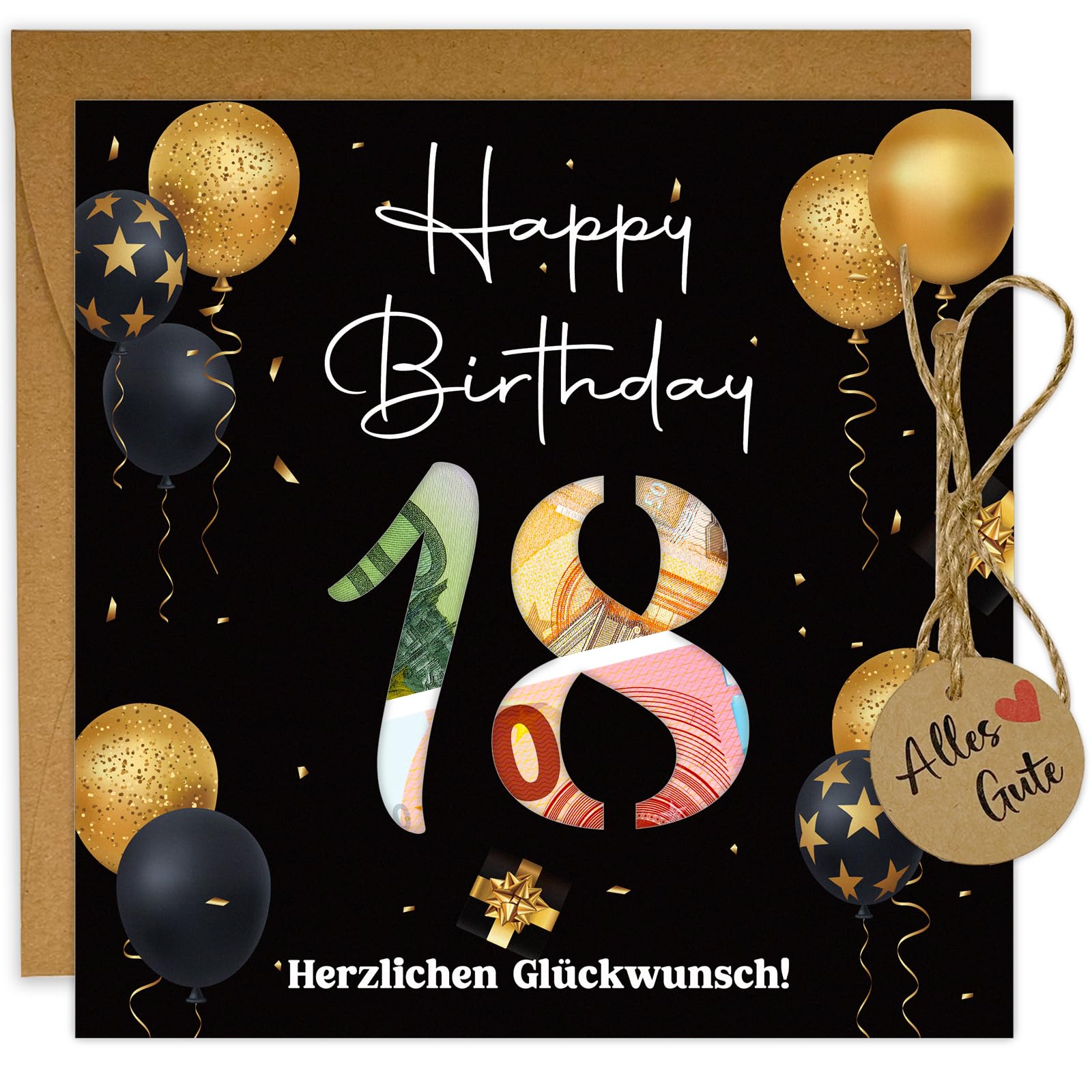 Geschenk 18. Geburtstag Junge Madchen, Lustige Geldgeschenk 18. Geburtstag Junge, Ideen Geburtstagskarte 18 mit Umschlägen Angebot bei HelloDeals