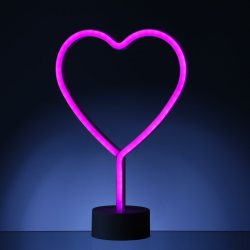 MARELIDA LED NEON Schild Herz Neonlicht Dekolampe Neon Leuchtfigur Neon Figur Batteriebetrieben USB 30cm (Herz) Angebot bei HelloDeals