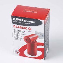 POWERBREATHE Classic Sport I hoher Widerstand I Atemtrainer zur Stärkung der Atemmuskulatur I Inspirationsmuskeltrainer mit 9 Stufen I Atemtrainingsgerät für Atemübungen Angebot bei HelloDeals