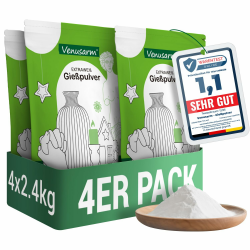 Gießpulver 9,6kg, Gießpulver Weiß wie Neuschnee, Gips zum Gießen wie Spiegel Glatter, Beruhigende Härte Gießmasse für Detailgetreue Reliefs Gipsformen Kunst- und Bastelprojekte 9.6KG Angebot bei HelloDeals