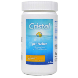 Cristal pH-Plus Granulat 1 kg - Zuverlässige pH-Erhöhung für Whirlpools & Spas - Einfache Anwendung - Hochwirksam & Schnelllöslich Angebot bei HelloDeals