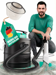 Aschesauger, 18L Tankvolumen, 1200 W Leistung, inkl. HEPA-Filter und Staubfilter, Aschesauger für Kamin, Pelletofen, Feuerschalen u.v.m. Angebot bei HelloDeals