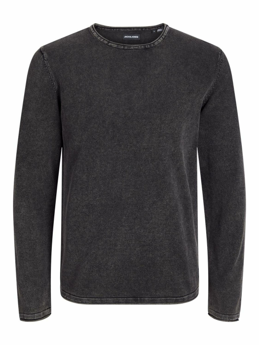 JACK & JONES Male Strickpullover Einfarbig Strickpullover L Caviar Angebot bei HelloDeals
